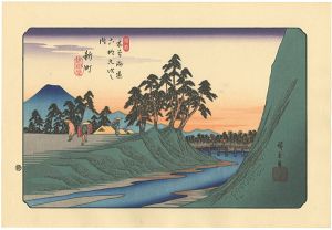 Hiroshige/69 Stations of the Kiso Kaido / Shinmachi 【Reproduction】[木曽海道六十九次之内　新町 【復刻版】]