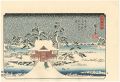 <strong>Hiroshige</strong><br>Snow, Moon, and Flowers at Fam......