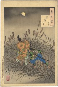 Yoshitoshi/One Hundred Aspects of the Moon / The Moon of the Moor - Yasumasa[月百姿　原野月　保昌]