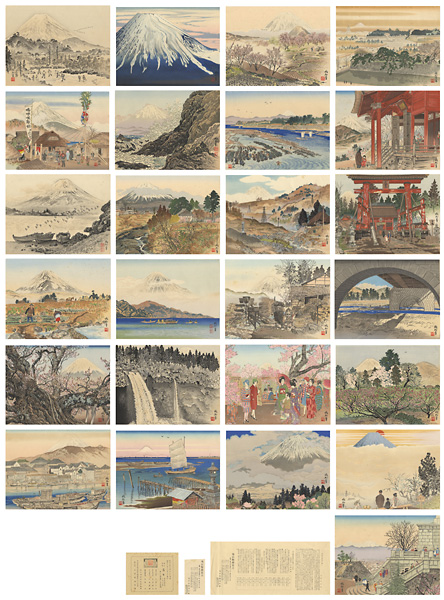 Jokata Kaiseki “Woodblock Collection : 25 Views of Fuji in the 4 Seasons”／