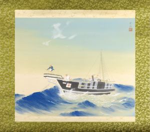 笠松紫浪｢自筆画幅　喜久丸｣