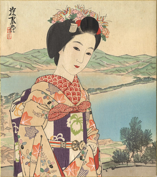 Ito Shinsui “An Apprentice Geisha”／