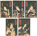 5 Kabuki Acotrs in Female-role