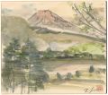 <strong>Sakai Toshiyuki</strong><br>自筆色紙 山中湖