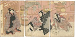 Kunisada I/Kabuki Scene from Datekurabe Okuni Kabuki[伊達競阿国戯場]