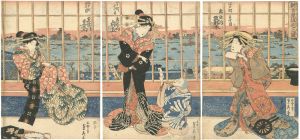 Sadahide/Scene of the Temporary Quarters of the New Yoshiwara[新吉原仮宅之図]