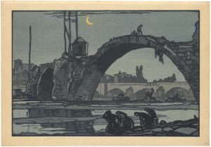 フランク・ブラングィン｢ロワール川の古いローマ橋｣