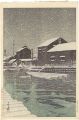 <strong>Kawase Hasui</strong><br>Snow at Kiba
