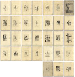 ｢銅版画集　クロッキー　ジャポネ｣ジョルジュ・ビゴー