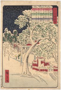Hiroshige II/Famous Views of Edo / Hikawa, Akasaka[江戸名勝図会　赤坂氷川]