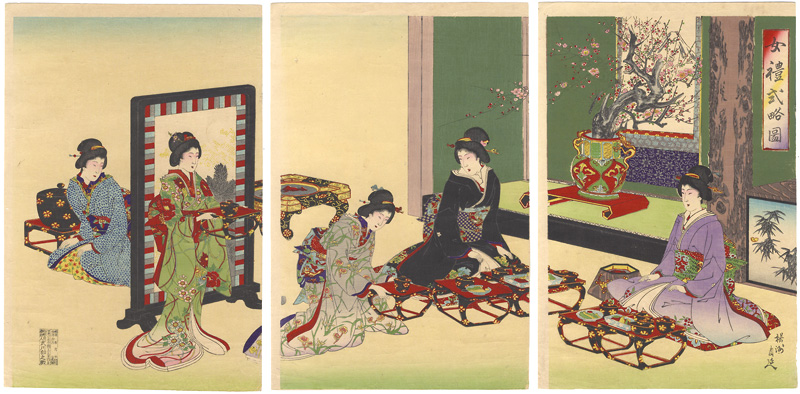 Chikanobu “Manners and the Ceremonies for Women”／