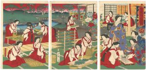Hiroshige III/[女官養蚕之図]