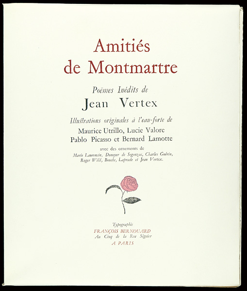 “Jean Vertex：Amities de Montmartre” ／