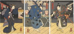 Toyokuni III/Kabuki Actors Print	[芝居絵]