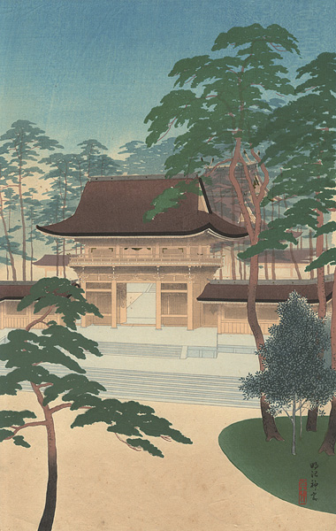 Kawatsura Yoshio (Negoro Raizan) “Meiji Jingu Shrine”／