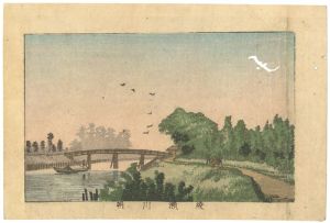 Yasuji,Tankei/True Pictures of Famous Places of Tokyo /  Morning View of Ayasegawa River[東京真画名所図解　綾瀬川朝]