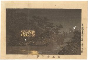 Yasuji,Tankei/True Pictures of Famous Places of Tokyo / Koromogawa River Below Tenno-ji Temple[東京真画名所図解　天王寺下衣川]