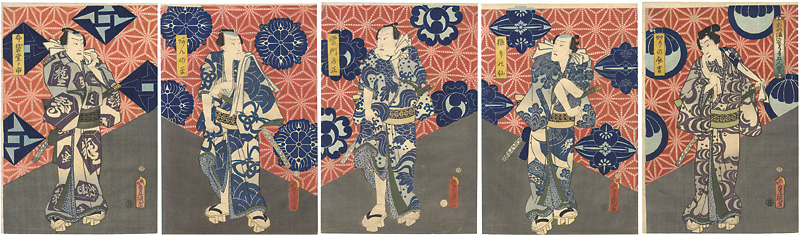 Toyokuni III “Kabuki Prints : set of 5”／