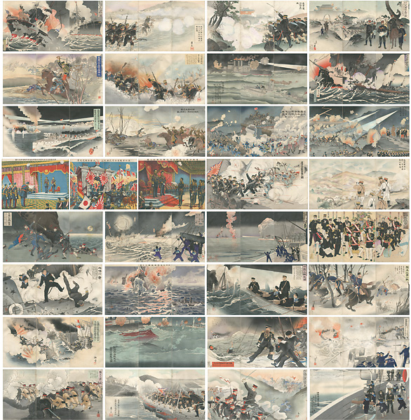 Kiyochika and Others  “Set of Russo-Japanese War Prints”／