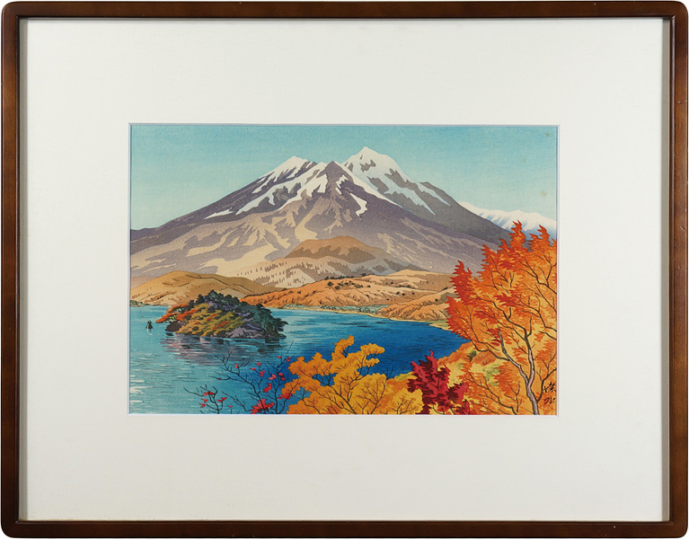 Ito Shinsui “10 Sights of Shinano / Autumn by Lake Nojiri”／