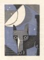 <strong>Inagaki Tomoo</strong><br>Cat in the Moonlit Night