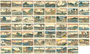 Hiroshige I/[行書版 東海道五十三次　全55枚揃]