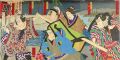 <strong>Kunisada III</strong><br>Kabuki Scene from Kaminomegumi......