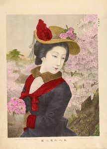 Watanabe Tadahisa/Viewing Cherry Blossoms[美人花見之図]