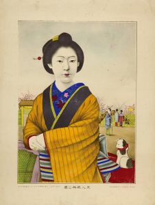 Shimizu Ichiro/Viewing Plum Blossoms[美人観梅之図]