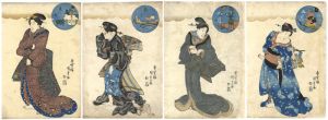 Kunisada I/Comparison of Beauties[美人合]