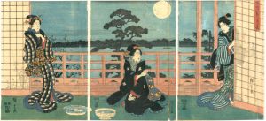 Hiroshige I/[隅田の葉月の宴]