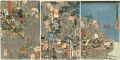 <strong>Kuniyoshi</strong><br>Yoshitsune and his men looking......