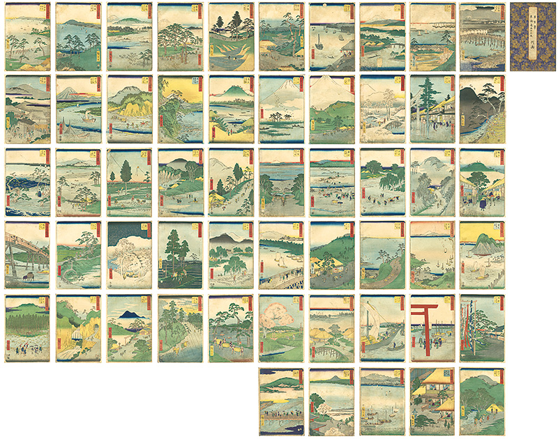 Hiroshige I “Illustrations of 53 Famous Places”／