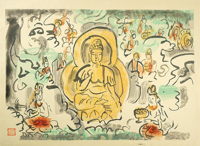 Nakagawa Kigen “Buddhist painting (tentative title)”／
