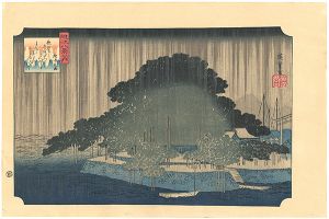 広重初代｢近江八景　唐崎夜雨　【復刻版】｣