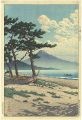 <strong>Kawase Hasui</strong><br>Pines at Miho Seashore