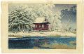 <strong>Kawase Hasui</strong><br>Snow at Inokashira Benten Shri......