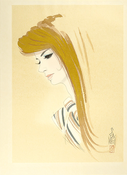 Iwata Sentaro “Compilation of Masterpieces of Bijin Woodblock Prints / Blonde”／