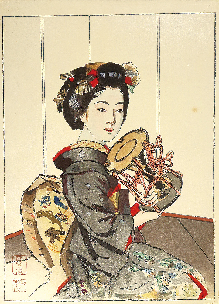 Nakazawa Hiromitsu “An Apprentice Geisha (Maiko)”／