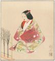 <strong>Ota Chou</strong><br>木版画色紙　