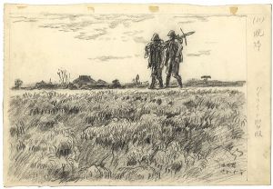 斎藤五百枝｢自筆画稿 　晩帰（10）｣