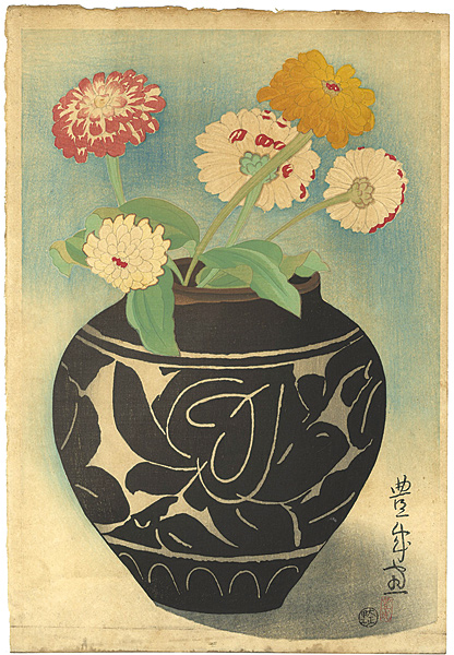 Yamamura Koka “Vase & Zinnia”／