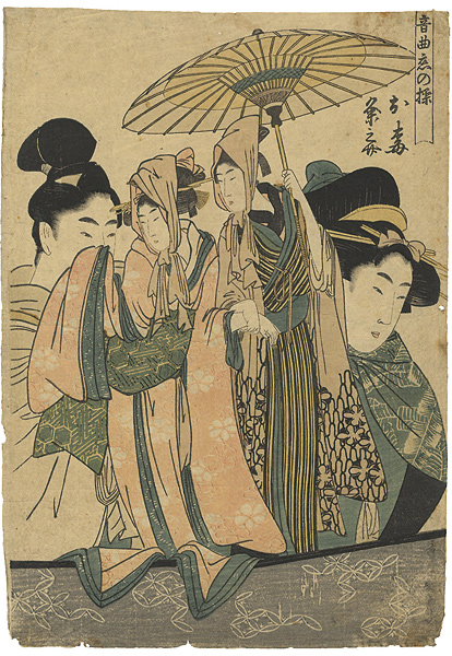 Utamaro “Manipulations of Love with Musical Accompaniment / Oume and Kumenosuke”／