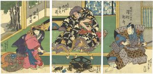 Kunisada I/Kabuki Scene from Ichinotani Futaba Gunki (A Chronicle of the Battle of Ichinotani)[一谷嫩軍記]