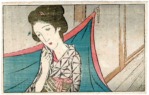 Takehisa Yumeji “A Mosquito Net from the Magazine The Ladies' Graphic”／