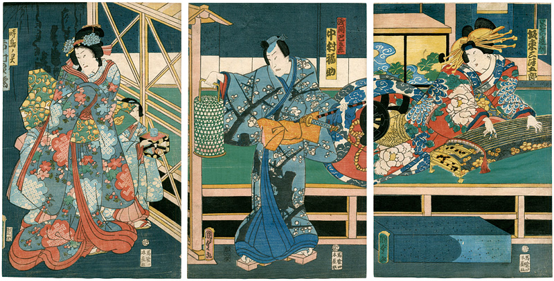 Kunisada I “Kabuki Actors Print	”／