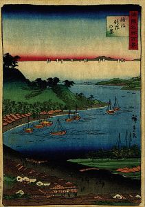 Hiroshige II/100 Famous Views in the Various Provinces / Niigata in Echigo Province[諸国名所百景　越後新潟の景]