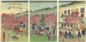 Hiroshige III/[東京第弌名所銀座通煉瓦石之図]
