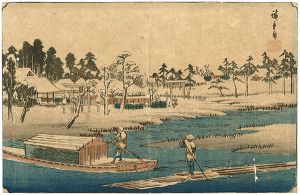 Hiroshige I/[東都名所　真崎雪晴之図]