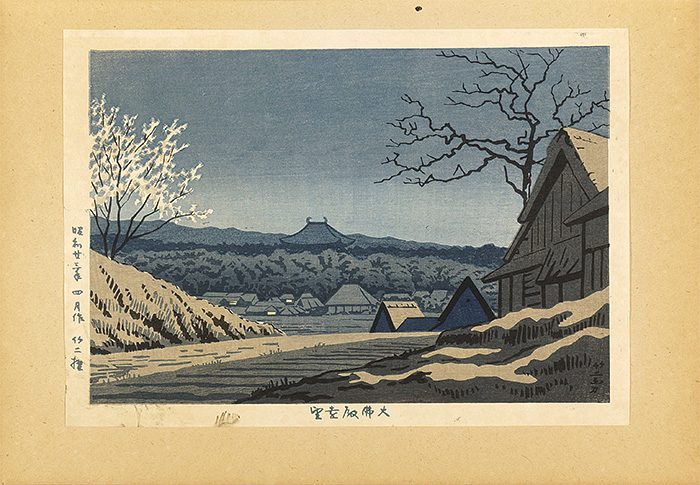 Asano Takeji “Famous Places of Nara / Daibutsu-den”／